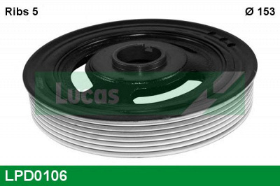LUCAS ENGINE DRIVE lpd0106 -  Ременный шкив, коленчатый вал